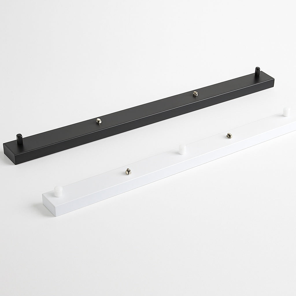Support socle long suspension jusqu'à 5 trous (noir ou blanc)