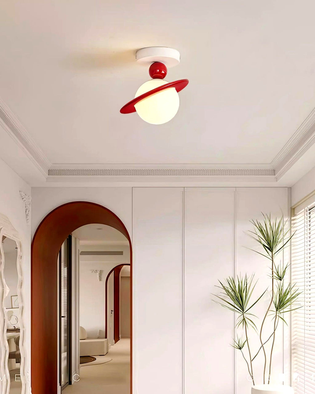 Luminaire rétro allumé, éclairage doux et uniforme