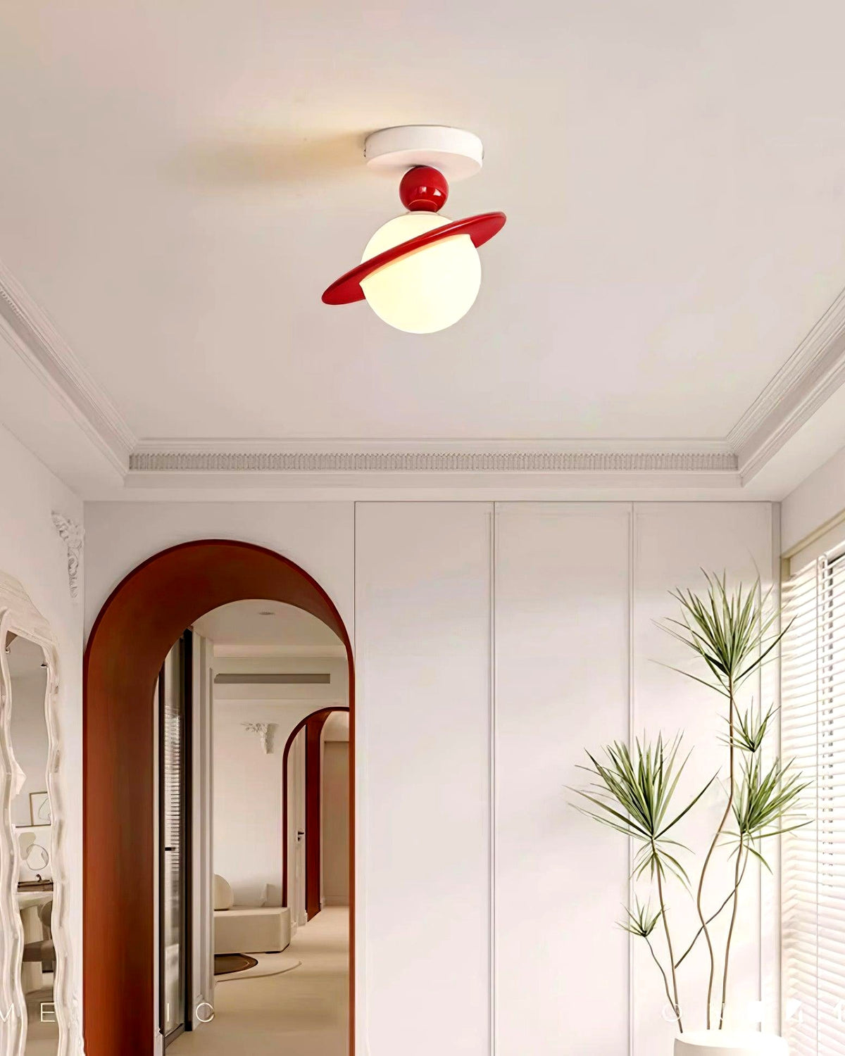 Luminaire rétro allumé, éclairage doux et uniforme