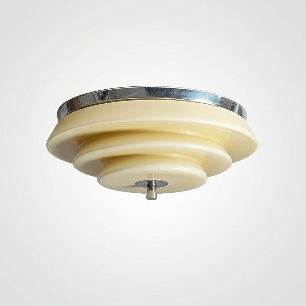 Variante chrome et beige sur fond neutre